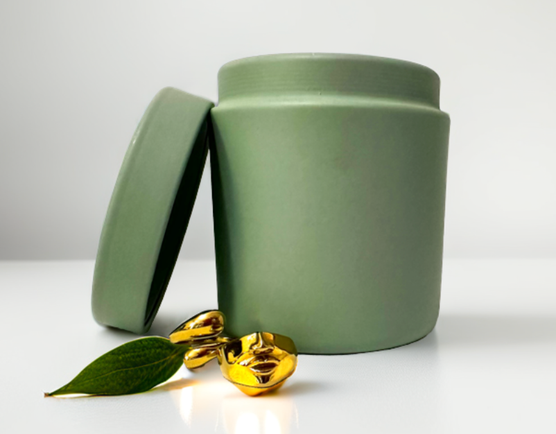 Matte Sage Tin Vessel (8 oz)