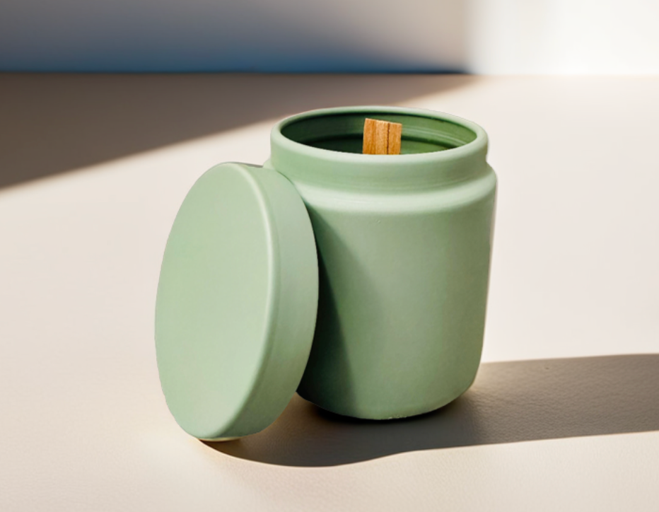 Matte Sage Tin Vessel (8 oz)