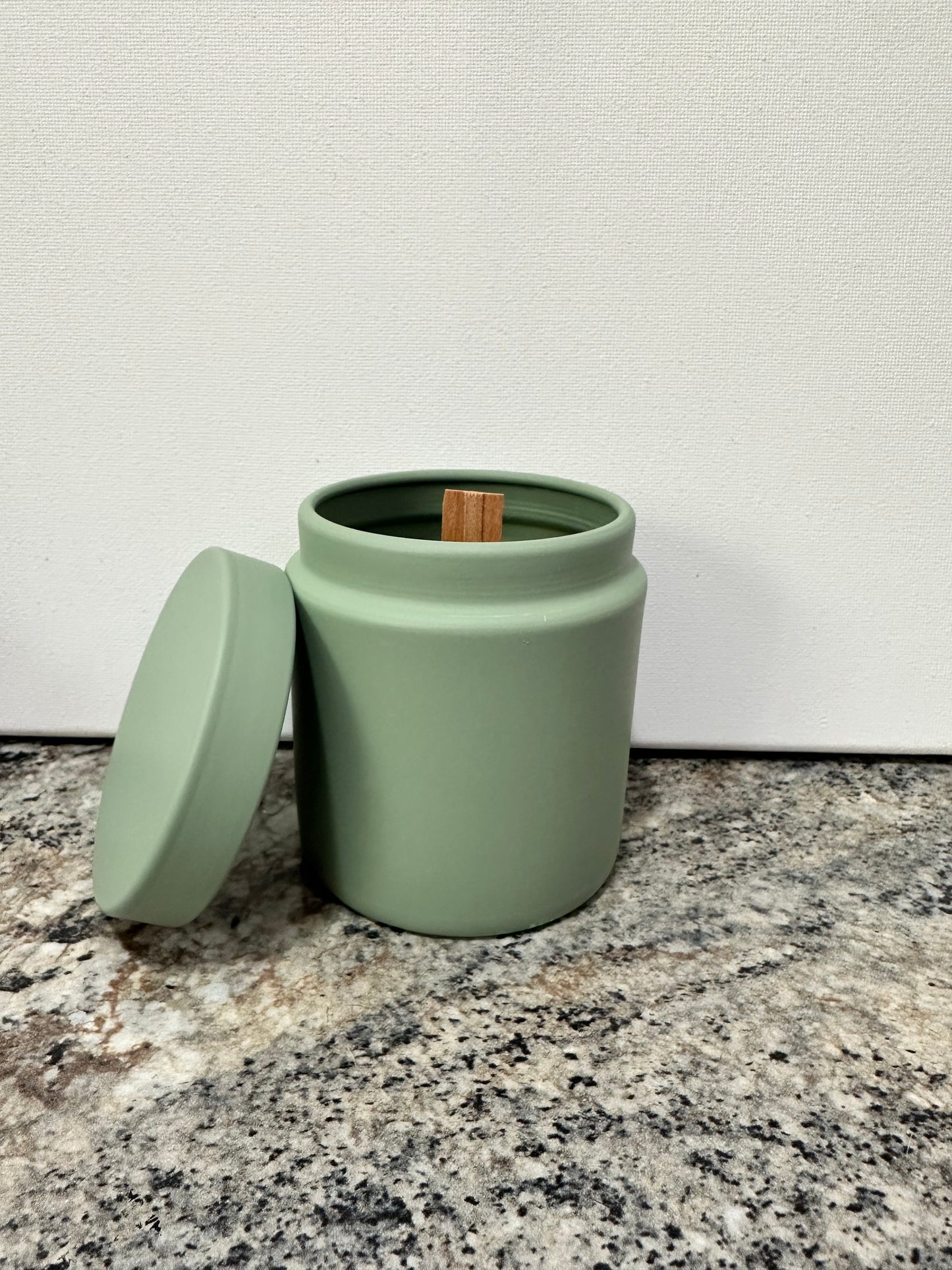 Matte Sage Tin Vessel (8 oz)