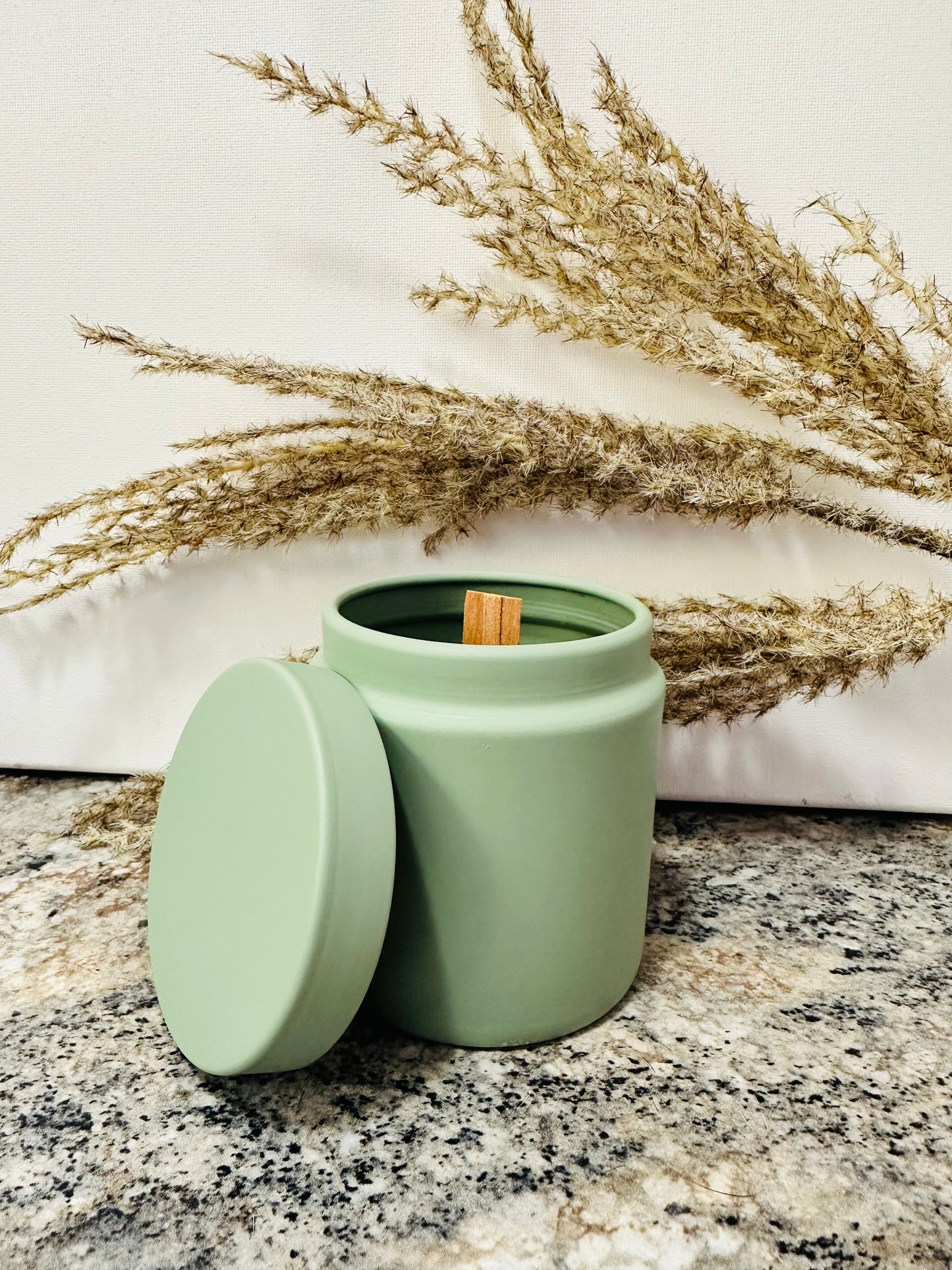 Matte Sage Tin Vessel (8 oz)