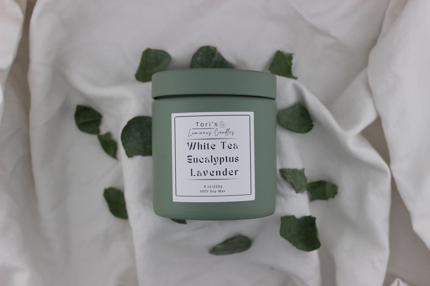 White Tea, Eucalyptus, & Lavender (8oz)