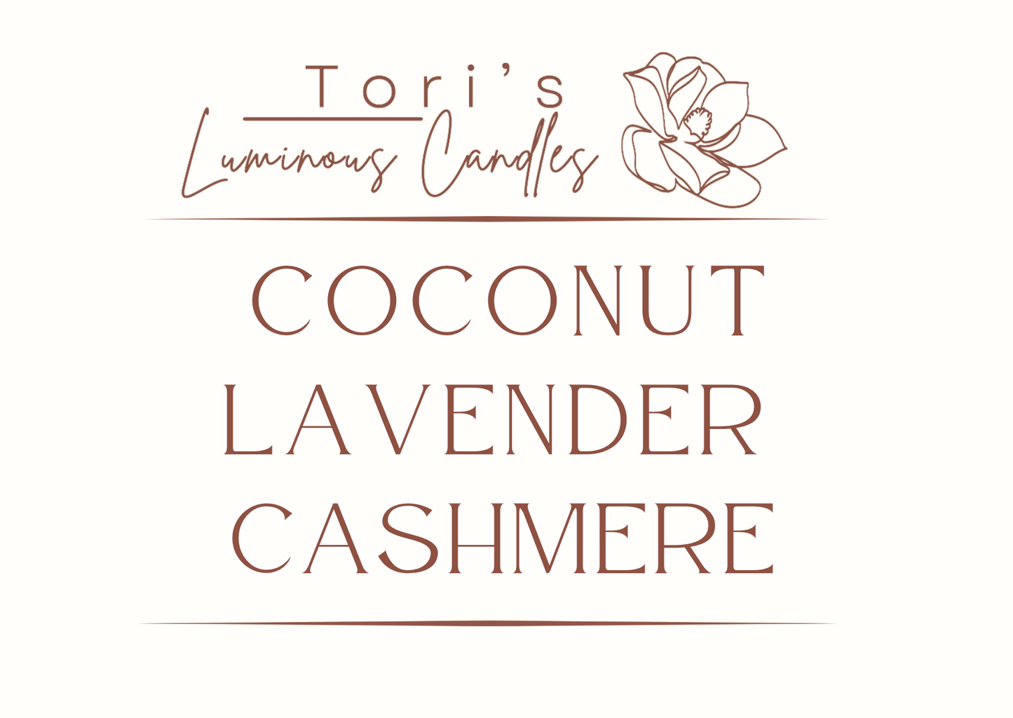 Coconut, Lavender, + Cashmere